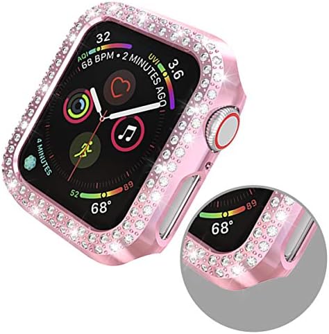 מארז מגן של Richone [5-Pack] תואם ל- Apple Watch Series 3 Series 2 Series 1 38 ממ כיסוי, שורה כפולה